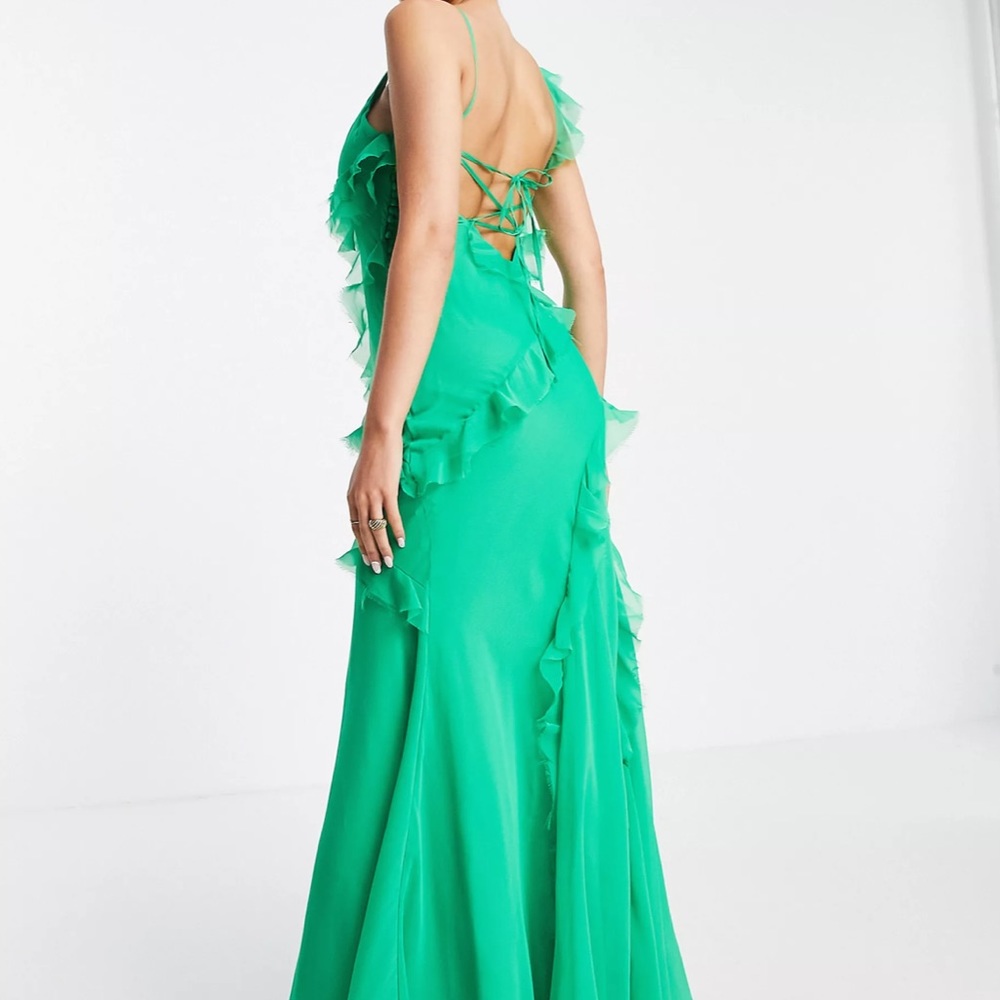 Green Gown Wedding Guest Formal Event